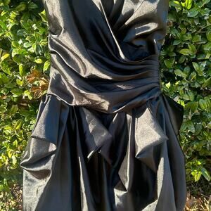 Black mini a line dress